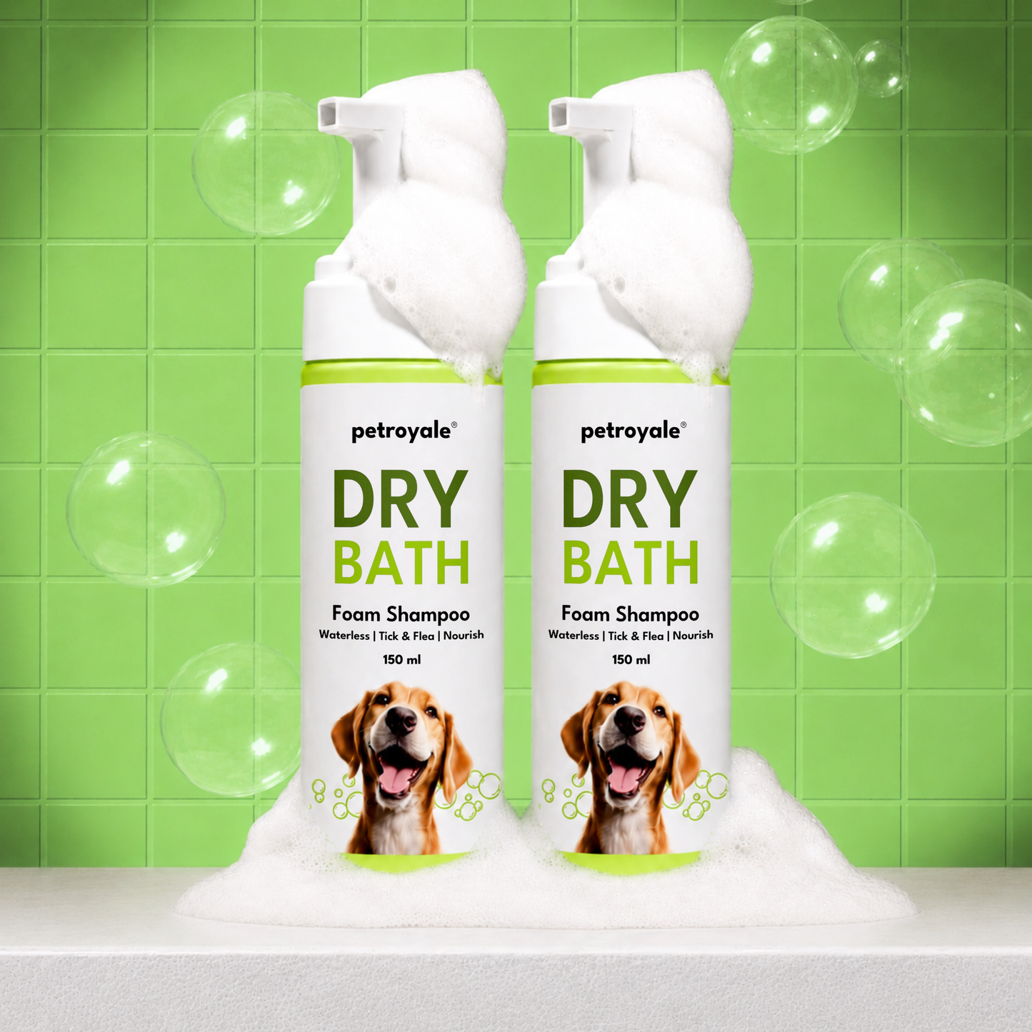 Dry Bath Foam Shampoo for Dogs