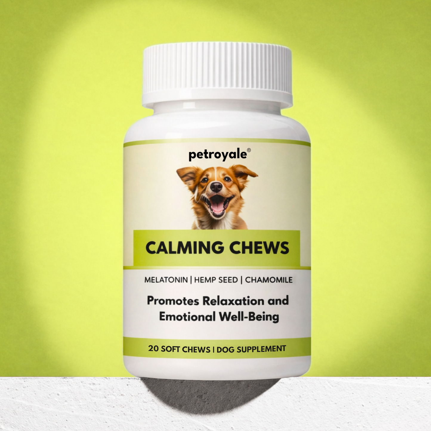 Petroyale Calming Chews for Dogs | Reduces Stress & Aggression in Dogs | Dog Behaviour Management | Non-Drowsy | Anti-Anxiety & Long-Lasting Relief | Suitable for Daily Use 