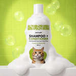 Petroyale 2-in-1 Cat Shampoo & Conditioner with Aloe Vera for Tick & Flea Protection and Healthy Coat