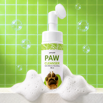 Petroyale Foaming Paw Cleaner for Dogs & Cats with Aloe Vera & Coconut Oil for Clean Healthy Paws