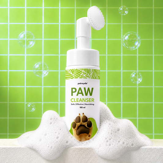 Petroyale Foaming Paw Cleaner for Dogs & Cats with Aloe Vera & Coconut Oil for Clean Healthy Paws