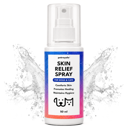 Petroyale Skin Relief Spray for Dogs & Cats for itching, hot spots, skin care and soothing relief