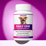 Petroyale Daily One, All-in-One Supplement for Dogs – 25 in 1 Dog Multivitamin, Probiotics, Omega 369, Hip & Joint, Skin & Coat, Gut Health – Soft Chew Dog Everyday Supplement for Dogs 