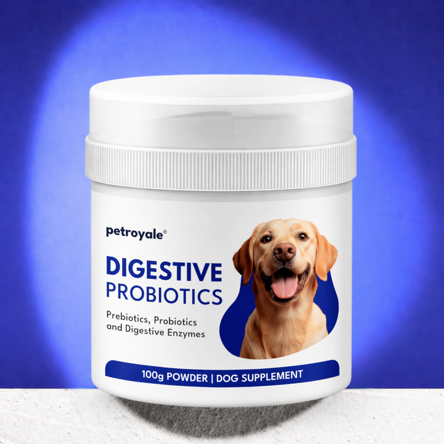 Petroyale Digestive Probiotics for Dogs - Prebiotics & Probiotics Supplement Powder - Improves Gut Health - Prevents Diarrhea & Indigestion - Dog Gut Wellness Supplement