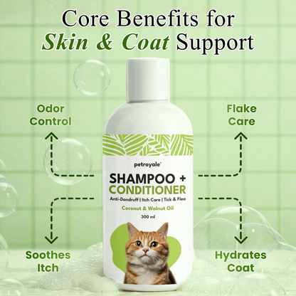 Petroyale Cat Shampoo for Soft, Clean & Fresh Coat Care for Cats and Kittens