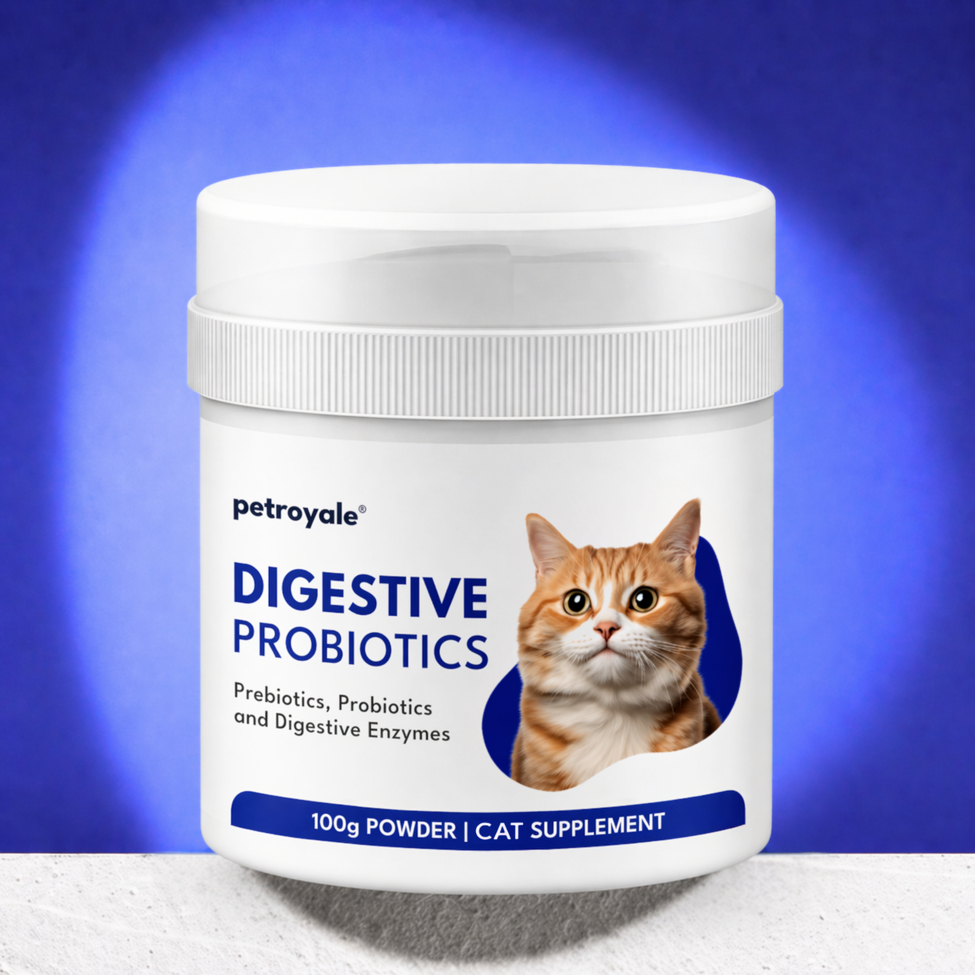Petroyale Cat Digestive Probiotics - Cat Prebiotics & Probiotics Supplement - Prevents Diarrhea & Improves Gut Health - Cats Health Supplement for Digestion