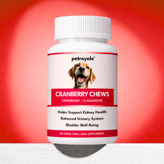 Petroyale Cranberry Chews for Dogs - Dog UTI Health Supplement - Better Urinary Tract & Bladder Function - Antioxidant, Anti-Inflammatory - for Dogs of All Dogs