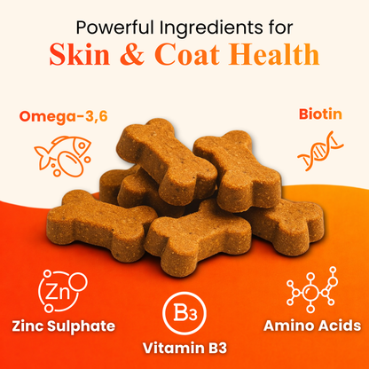 Petroyale Omega Chews for Dogs – Daily Skin & Coat Health Formula