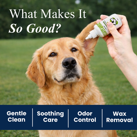 Petroyale Ear Cleanser for Dogs Helps Remove Wax, Dirt & Odor for Healthy Clean Ears