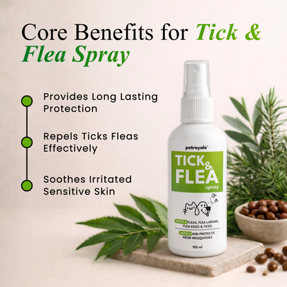 Tick and Flea treatment for dogs and cats, designed to help protect pets from ticks, fleas, and other external parasites