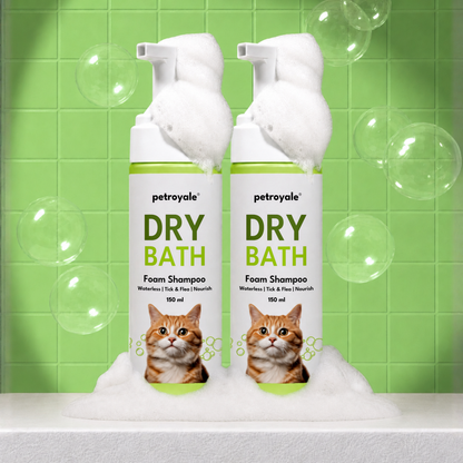 Dry Bath Foam Shampoo for Cats